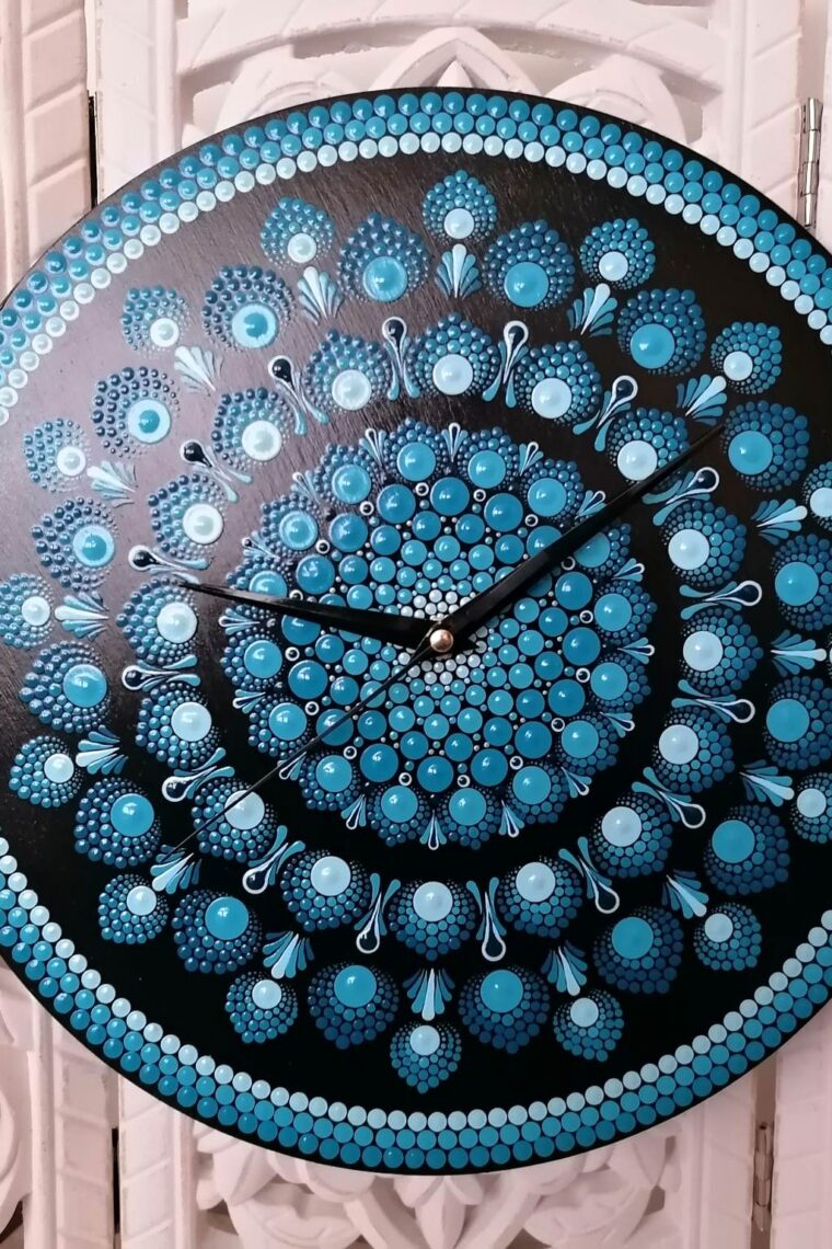 Nástěnné hodiny mandala průměr 30 cm - Image 2